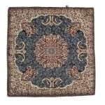 ست رومیزی پنج تکه طرح ترنج آبی فیروزه co3410