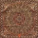 رومیزی ترمه نسترن رنگ گردوی (5تکه)