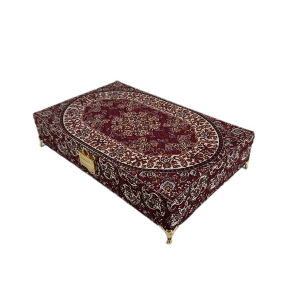 جعبه ترمه مناسب هدیه ، آجیل و شکلات خوری مدل B-3 red