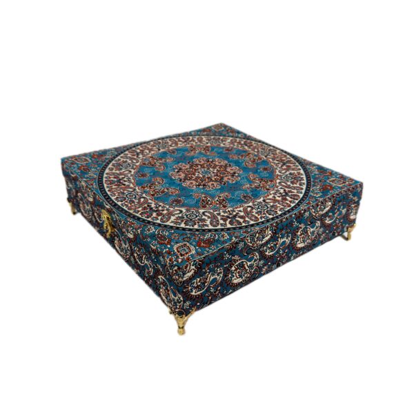 جعبه ترمه مناسب هدیه ، آجیل و شکلات خوری مدل B-2 Blue